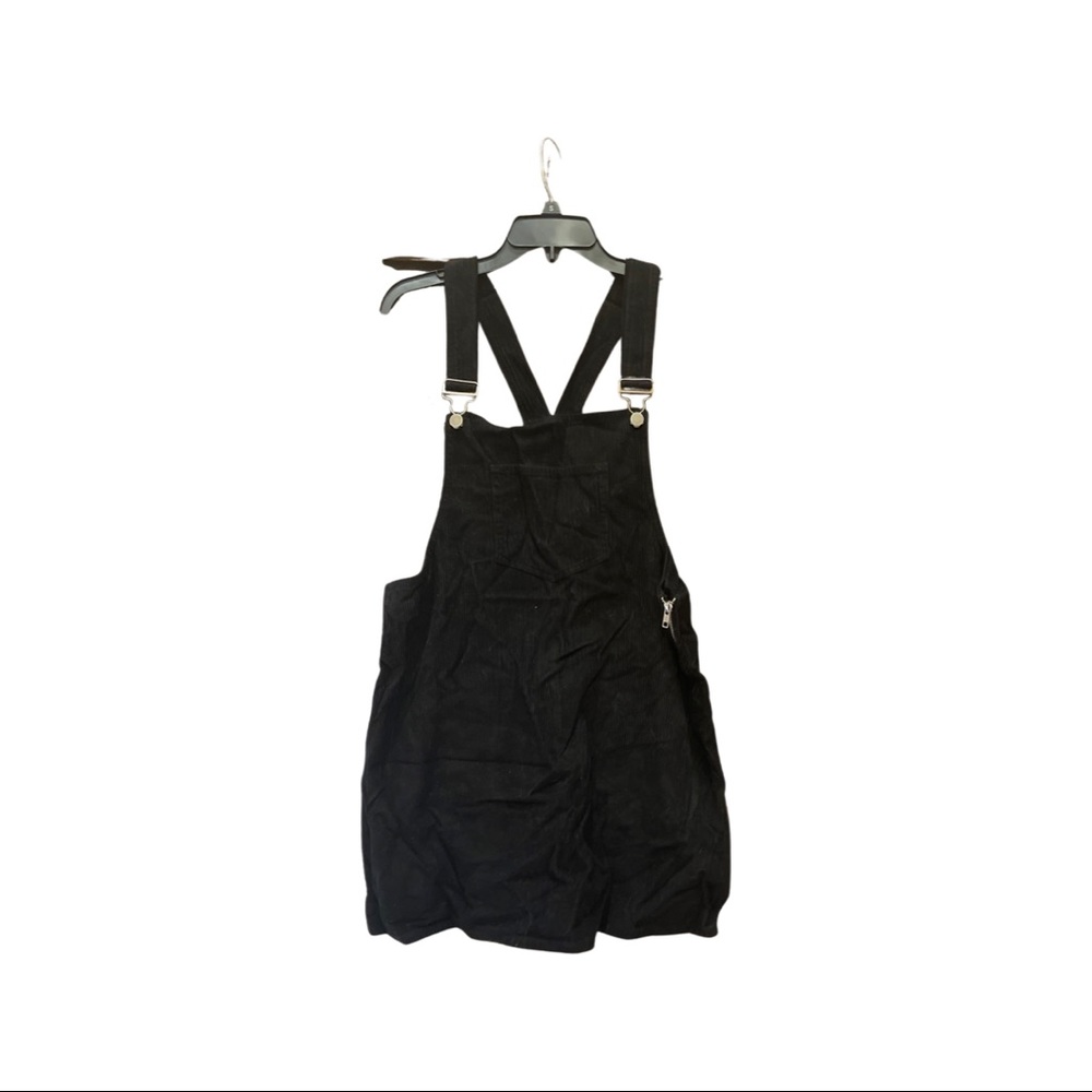 Reformation corduroy overall mini dress